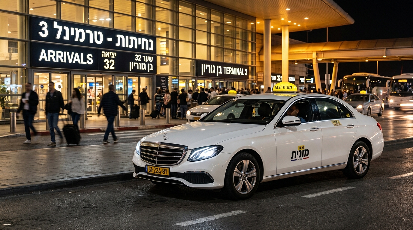 מונית מעפולה לנתב״ג